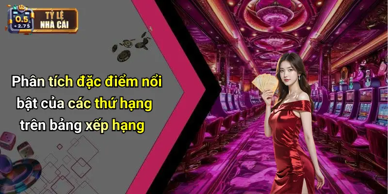 Phân tích đặc điểm nổi bật của các thứ hạng trên bảng xếp hạng