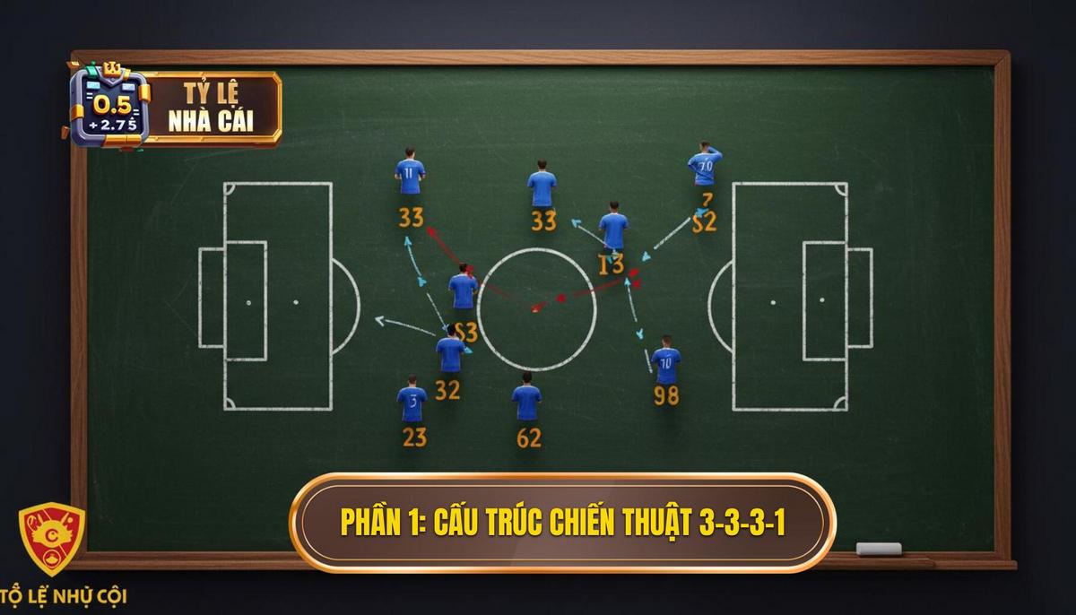 Phần 1_ Cấu trúc cơ bản của Chiến thuật bóng đá 3-3-3-1