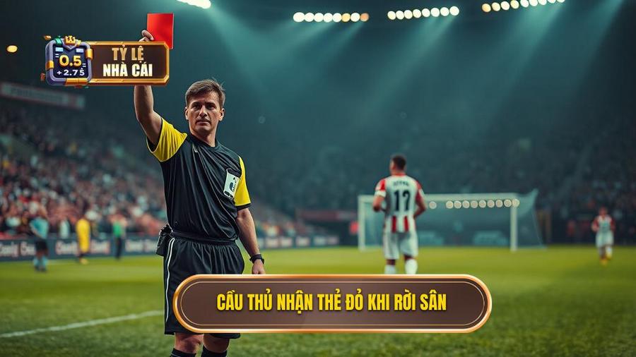 1. Cầu thủ nhận thẻ đỏ khi rời sân
