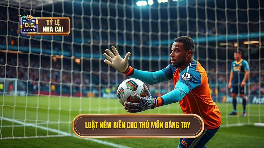 1. Luật ném biên cho thủ môn bằng tay