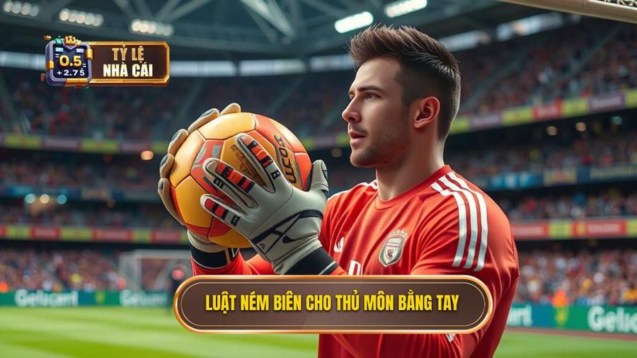 2. Luật ném biên cho thủ môn bằng tay