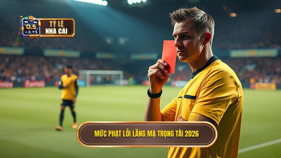 2. Mức phạt lỗi lăng mạ trọng tài 2026