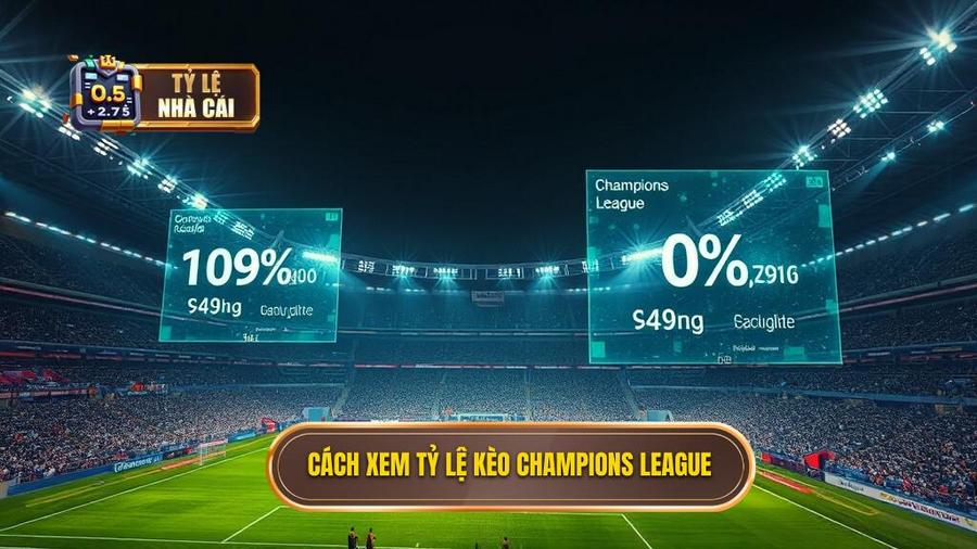 1. Cách xem tỷ lệ kèo Champions League
