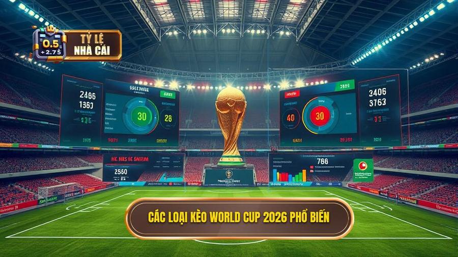 2. Các loại kèo World Cup 2026 phổ biến